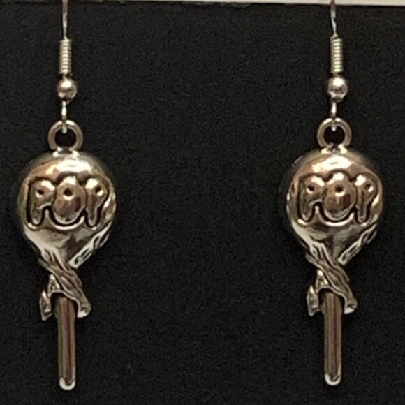 Tootsie Pop Earring, Candy Earring, Funny Food Earring, Gift Idea, Silly Earring - Picture 1 of 5